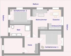 Haus Frechen Berchtesgaden Ferienwohnung 1 Grundriss