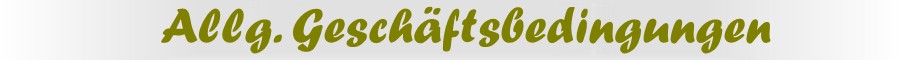 AGB Ferienwohnungen  Berchtesgaden